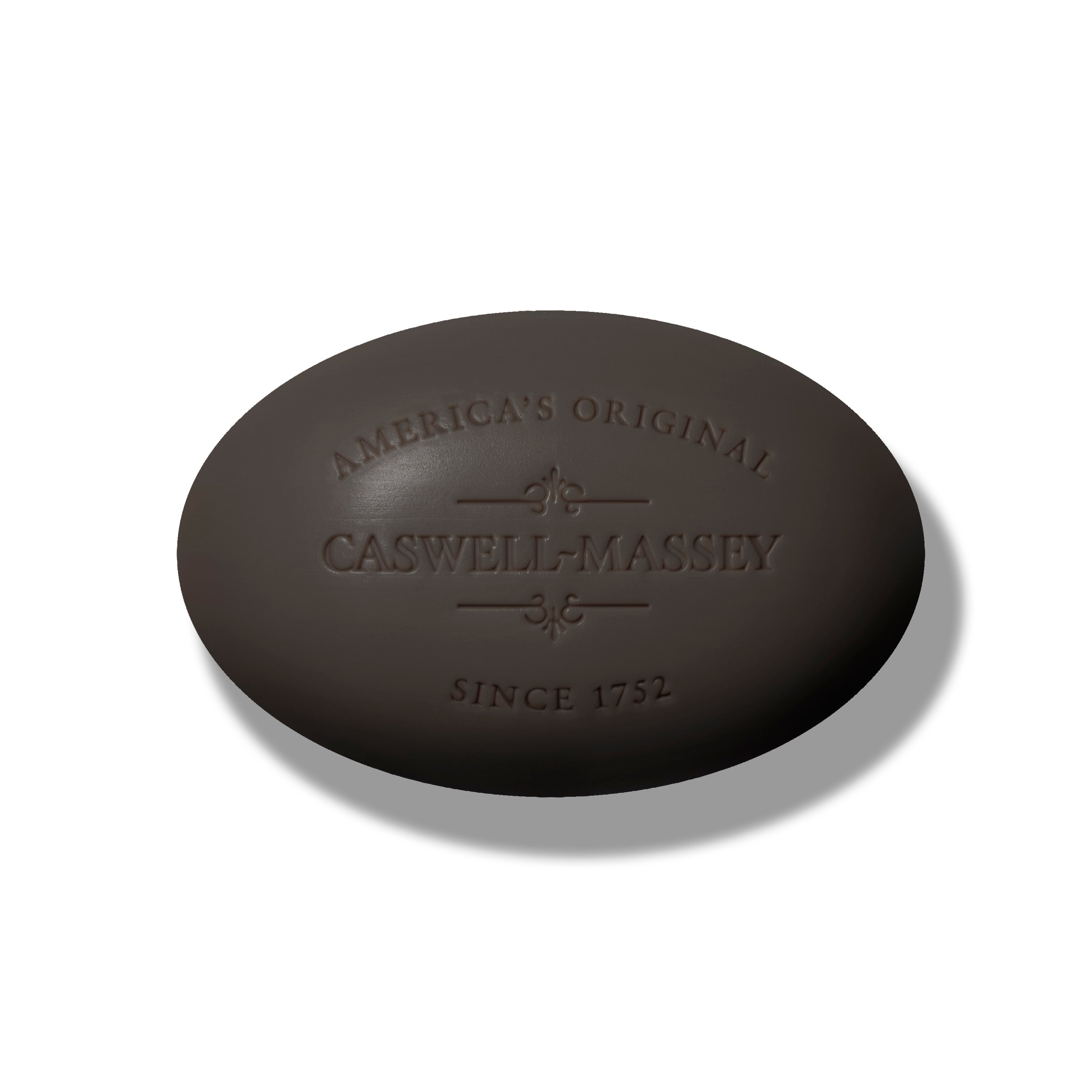 Caswell-Massey: OAIRE Black Clay Bar Soap, luxury bar soap 5.8oz oval bath soap in black color
