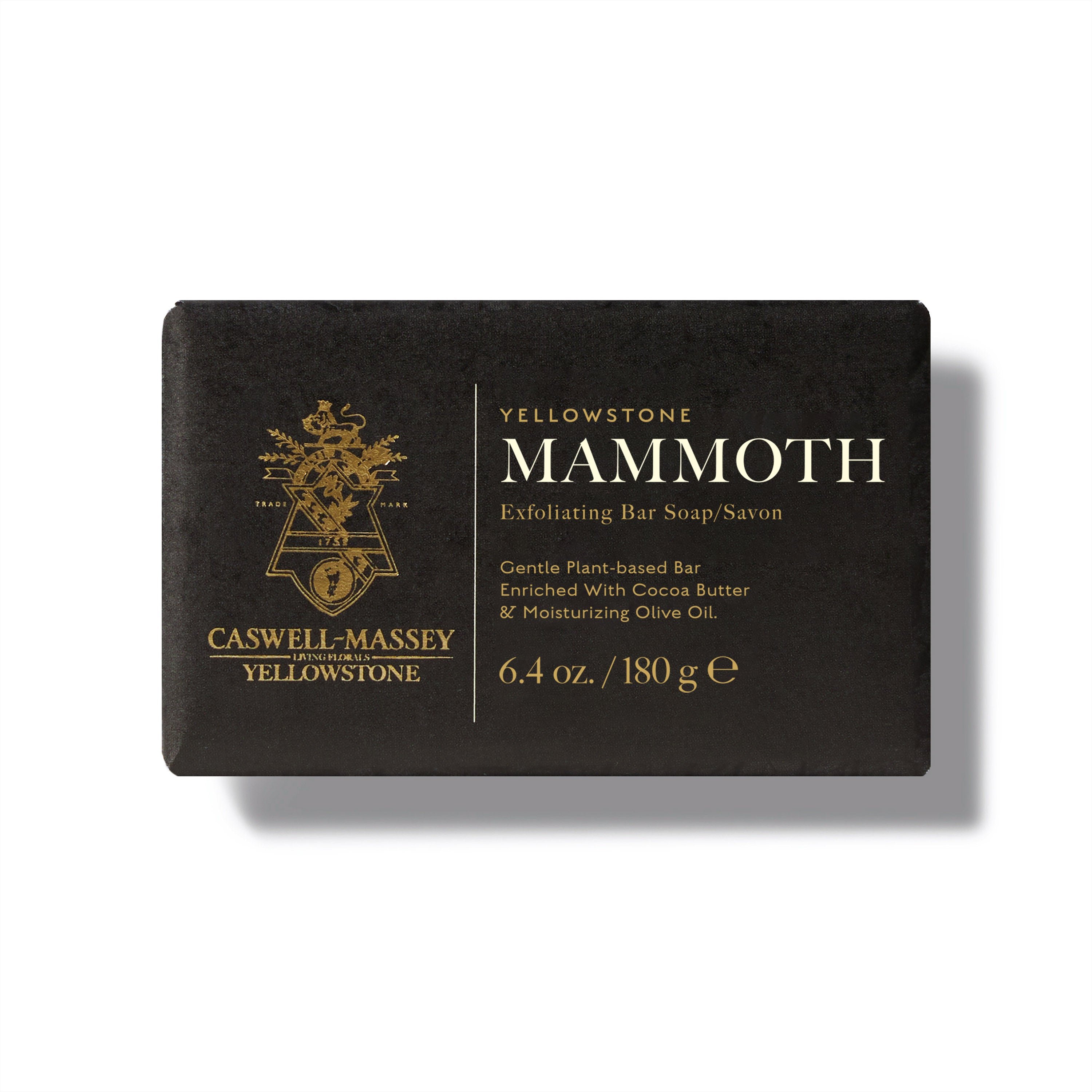Caswell-Massey® Yellowstone Mammoth Bar Soap shown wrapped in paper (outer packaging)